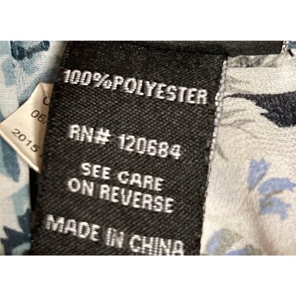 Torrid Floral Striped Open Button Back Blouse Black White Semi Sheer Women's 2X - Picture 10 of 10